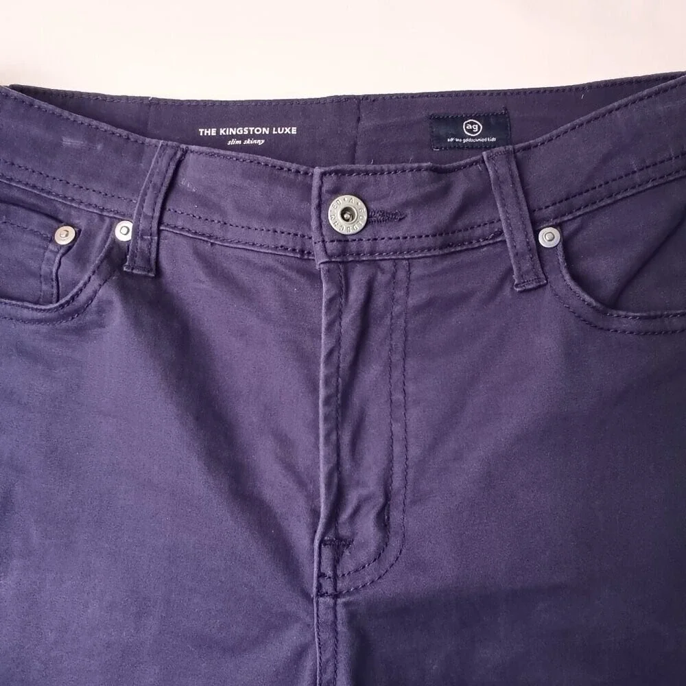 AG Adriano Goldschmied Kids Kingston Luxe Slim Skinny Jeans Purple Size 18